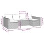 vidaXL Set muebles de jardín 2 piezas y cojines ratán sintético marrón vidaXL Set muebles de jardín 2 piezas y cojines ratán sintético marrón