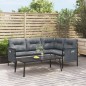 vidaXL Juego de muebles de jardín 2 piezas acero gris antracita vidaXL Juego de muebles de jardín 2 piezas acero gris antracita