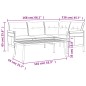 vidaXL Juego de muebles de jardín 2 piezas acero gris antracita vidaXL Juego de muebles de jardín 2 piezas acero gris antracita