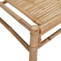 vidaXL Set de muebles de jardín 2 piezas bambú y cojines blanco crema vidaXL Set de muebles de jardín 2 piezas bambú y cojines blanco crema