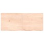 vidaXL Estante de pared madera maciza roble sin tratar 140x60x(2-6) cm vidaXL Estante de pared madera maciza roble sin tratar 140x60x(2-6) cm