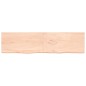 vidaXL Estante de pared madera maciza roble sin tratar 200x50x(2-4) cm vidaXL Estante de pared madera maciza roble sin tratar 200x50x(2-4) cm