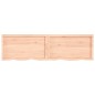 vidaXL Estante de pared madera maciza roble sin tratar 200x50x(2-4) cm vidaXL Estante de pared madera maciza roble sin tratar 200x50x(2-4) cm