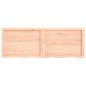 vidaXL Estante de pared madera maciza roble sin tratar 140x50x(2-6) cm vidaXL Estante de pared madera maciza roble sin tratar 140x50x(2-6) cm