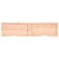 vidaXL Estante de pared madera maciza roble sin tratar 160x40x(2-6) cm vidaXL Estante de pared madera maciza roble sin tratar 160x40x(2-6) cm