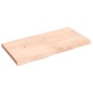 vidaXL Estante de pared madera maciza roble sin tratar 120x60x(2-6) cm vidaXL Estante de pared madera maciza roble sin tratar 120x60x(2-6) cm