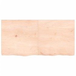 vidaXL Estante de pared madera maciza roble sin tratar 120x60x(2-6) cm