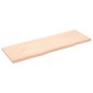 vidaXL Estante de pared madera maciza roble sin tratar 180x60x(2-6) cm
