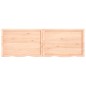 vidaXL Estante de pared madera maciza roble sin tratar 180x60x(2-6) cm