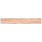 vidaXL Estante pared madera roble tratada marrón claro 220x30x(2-6) cm vidaXL Estante pared madera roble tratada marrón claro 220x30x(2-6) cm