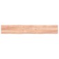 vidaXL Estante pared madera roble tratada marrón claro 200x30x(2-6) cm