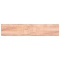 vidaXL Estante pared madera roble tratada marrón claro 200x40x(2-6) cm vidaXL Estante pared madera roble tratada marrón claro 200x40x(2-6) cm