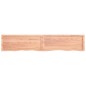 vidaXL Estante pared madera roble tratada marrón claro 200x40x(2-6) cm vidaXL Estante pared madera roble tratada marrón claro 200x40x(2-6) cm