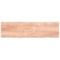 vidaXL Estante pared madera roble tratada marrón claro 220x60x(2-4) cm vidaXL Estante pared madera roble tratada marrón claro 220x60x(2-4) cm