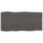 vidaXL Tablero mesa madera tratada borde vivo marrón 80x40x(2-6) cm vidaXL Tablero mesa madera tratada borde vivo marrón 80x40x(2-6) cm