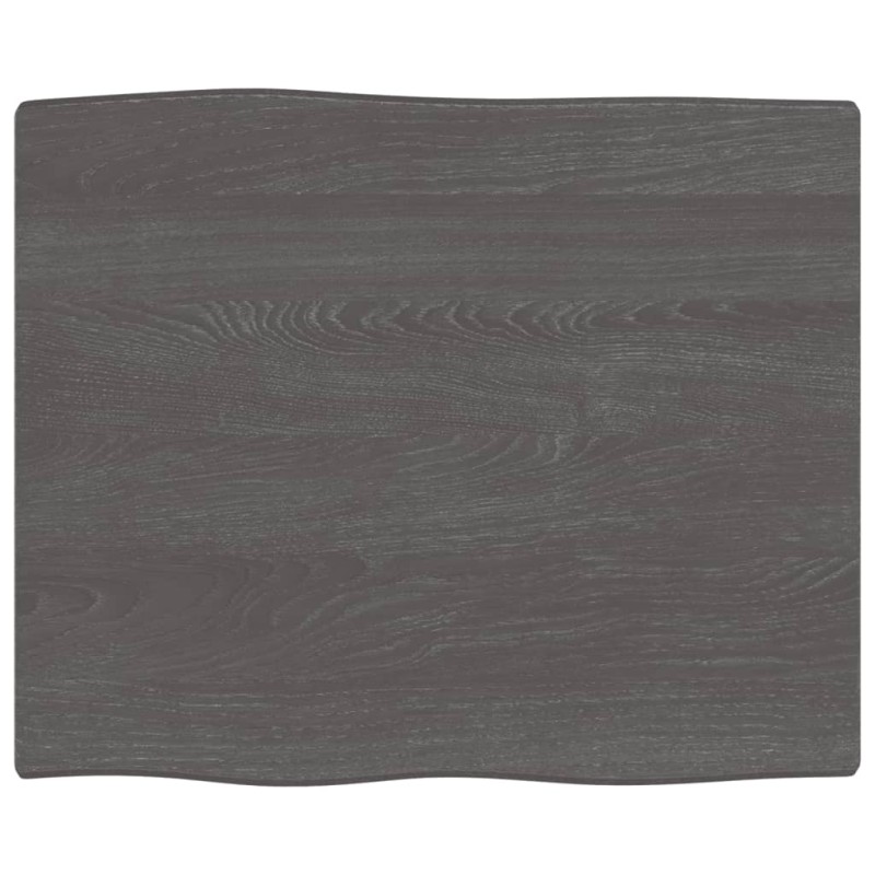 vidaXL Tablero mesa madera tratada roble borde vivo marrón 60x50x2 cm vidaXL Tablero mesa madera tratada roble borde vivo marrón 60x50x2 cm