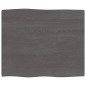 vidaXL Tablero mesa madera tratada roble borde vivo marrón 60x50x2 cm vidaXL Tablero mesa madera tratada roble borde vivo marrón 60x50x2 cm