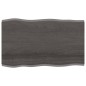vidaXL Tablero mesa madera tratada roble borde vivo marrón 100x60x2 cm vidaXL Tablero mesa madera tratada roble borde vivo marrón 100x60x2 cm