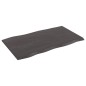 vidaXL Tablero mesa madera tratada roble borde vivo marrón 100x60x2 cm vidaXL Tablero mesa madera tratada roble borde vivo marrón 100x60x2 cm