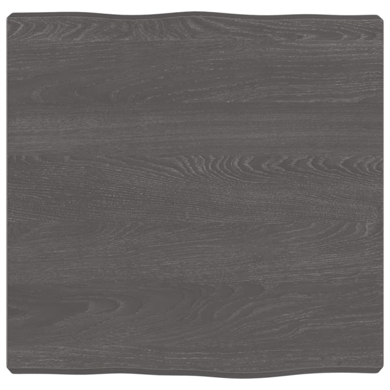 vidaXL Tablero mesa madera tratada borde vivo marrón 40x40x(2-4) cm vidaXL Tablero mesa madera tratada borde vivo marrón 40x40x(2-4) cm