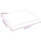 vidaXL Tablero mesa madera tratada borde vivo marrón 40x40x(2-4) cm vidaXL Tablero mesa madera tratada borde vivo marrón 40x40x(2-4) cm