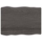 vidaXL Tablero mesa madera tratada borde vivo marrón 80x60x(2-6) cm vidaXL Tablero mesa madera tratada borde vivo marrón 80x60x(2-6) cm