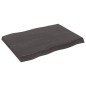 vidaXL Tablero mesa madera tratada borde vivo marrón 80x60x(2-6) cm vidaXL Tablero mesa madera tratada borde vivo marrón 80x60x(2-6) cm