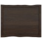 vidaXL Tablero mesa madera tratada borde vivo marrón 80x60x(2-6) cm vidaXL Tablero mesa madera tratada borde vivo marrón 80x60x(2-6) cm