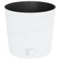 vidaXL Macetero con interior extraíble PP ratán blanco 15/15,3 L vidaXL Macetero con interior extraíble PP ratán blanco 15/15,3 L