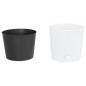 vidaXL Macetero con interior extraíble PP ratán blanco 15/15,3 L vidaXL Macetero con interior extraíble PP ratán blanco 15/15,3 L