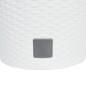 vidaXL Macetero con interior extraíble PP ratán blanco 15/15,3 L vidaXL Macetero con interior extraíble PP ratán blanco 15/15,3 L