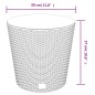 vidaXL Macetero con interior extraíble PP ratán blanco 15/15,3 L vidaXL Macetero con interior extraíble PP ratán blanco 15/15,3 L