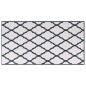 vidaXL Alfombra de exterior azul marino y blanca reversible 80x150 cm vidaXL Alfombra de exterior azul marino y blanca reversible 80x150 cm