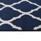 vidaXL Alfombra de exterior azul marino y blanca reversible 80x150 cm vidaXL Alfombra de exterior azul marino y blanca reversible 80x150 cm