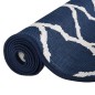 vidaXL Alfombra de exterior azul marino y blanca reversible 80x150 cm vidaXL Alfombra de exterior azul marino y blanca reversible 80x150 cm