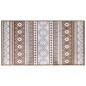 vidaXL Alfombra de exterior gris y blanca reversible 80x150 cm