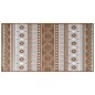 vidaXL Alfombra de exterior gris y blanca reversible 80x150 cm