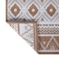 vidaXL Alfombra de exterior gris y blanca reversible 80x150 cm