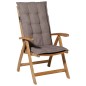 Madison Cojín de silla con respaldo Panama 123x50cm gris taupé Madison Cojín de silla con respaldo Panama 123x50cm gris taupé