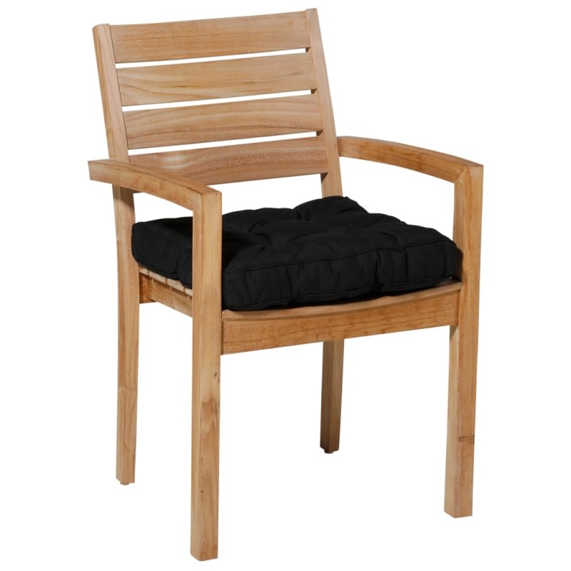 Madison Cojín acolchado de asiento Panama 47x47 cm negro Madison Cojín acolchado de asiento Panama 47x47 cm negro