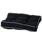 Madison Cojín acolchado de asiento Panama 47x47 cm negro Madison Cojín acolchado de asiento Panama 47x47 cm negro