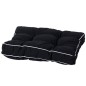 Madison Cojín acolchado de asiento Panama 47x47 cm negro Madison Cojín acolchado de asiento Panama 47x47 cm negro