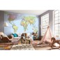 Komar Mural fotográfico World Map XXL 368x248 cm XXL4-038 Komar Mural fotográfico World Map XXL 368x248 cm XXL4-038