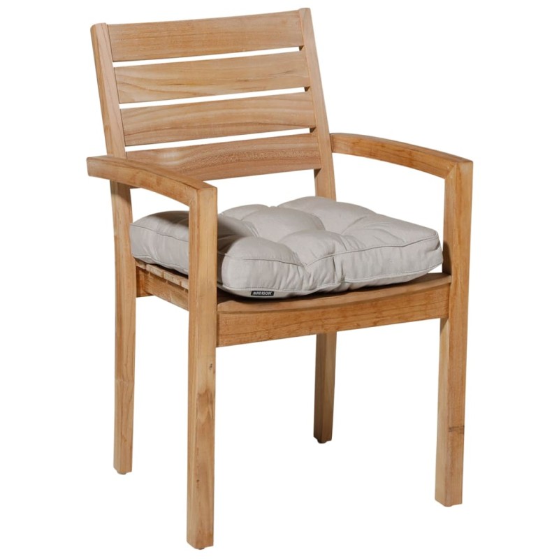 Madison Cojín para silla acolchado Panama 47x47 cm beige claro Madison Cojín para silla acolchado Panama 47x47 cm beige claro