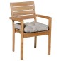 Madison Cojín para silla acolchado Panama 47x47 cm beige claro Madison Cojín para silla acolchado Panama 47x47 cm beige claro
