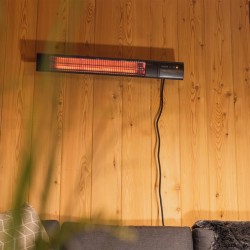 Sunred Calefactor de pared Royal Diamond Dark 2000 W rosa oro negro