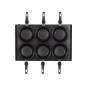 Tristar Juego de sartenes wok negro 1000 W