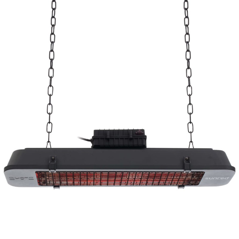 Sunred Estufa patio Royal Diamond Dark rosa oro Hanging 2500 W negro Sunred Estufa patio Royal Diamond Dark rosa oro Hanging 2500 W negro