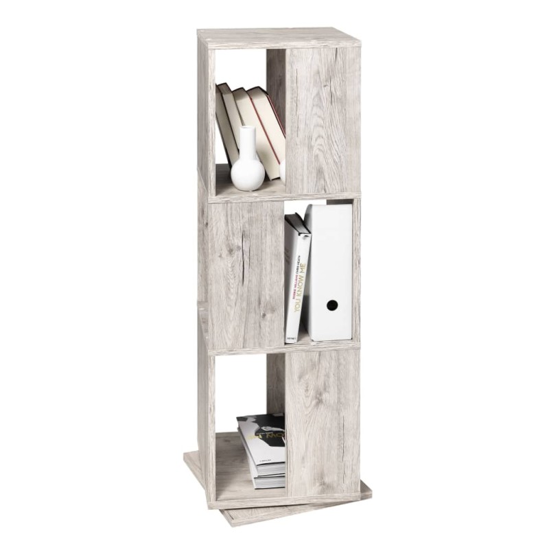 FMD Armario archivador giratorio abierto color roble arena 34x34x108cm FMD Armario archivador giratorio abierto color roble arena 34x34x108cm