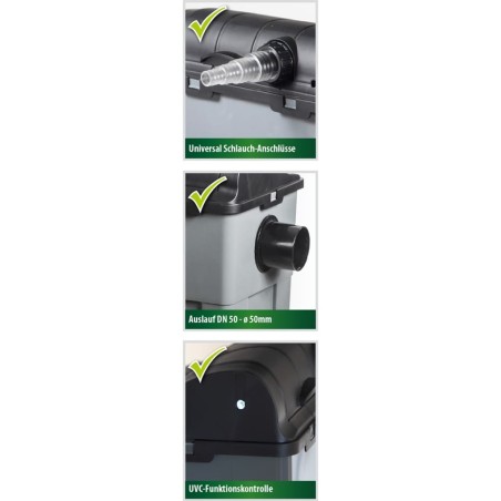HEISSNER Set de filtro por gravitación 3300 L/h
